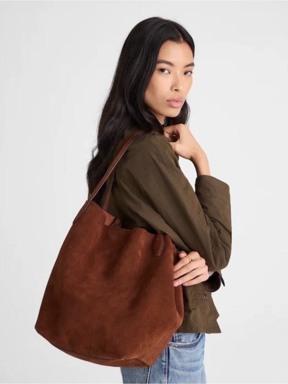 Madewell Suede Shopper Tote